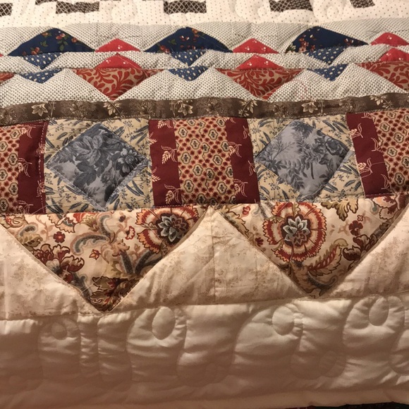 Handmade Vintage Quilt Farmhouse Retro Cottage 😍 - Picture 7 of 10